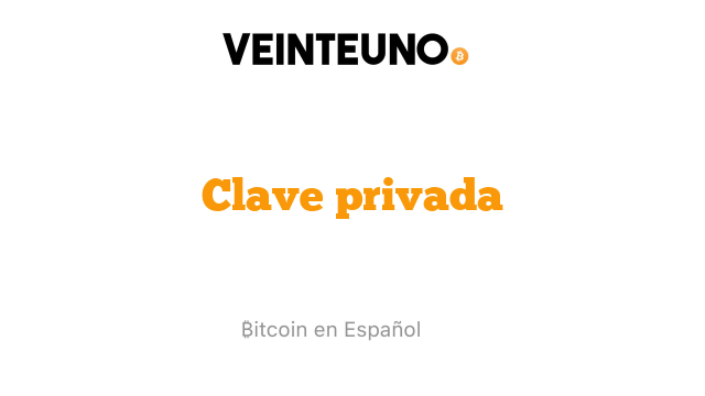 Clave privada