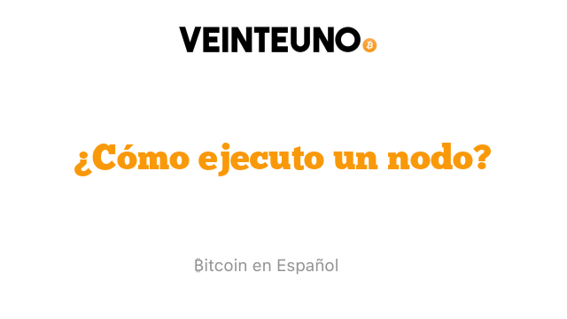 ¿Cómo ejecuto un nodo?