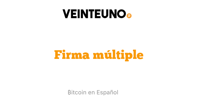 Firma múltiple
