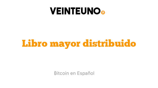 Libro mayor distribuido