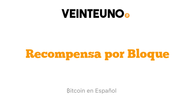 Recompensa por Bloque