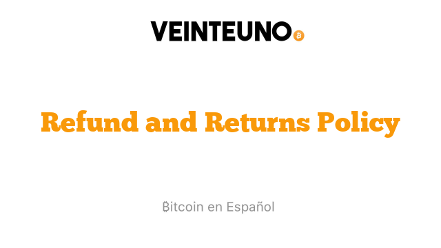Refund and Returns Policy