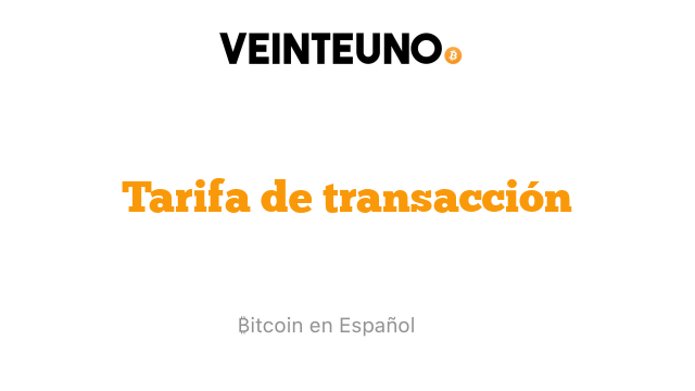 Tarifa de transacción