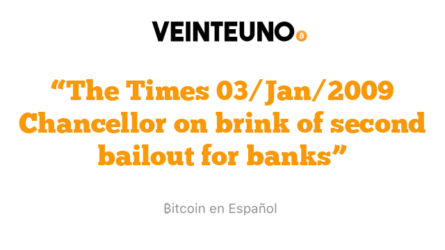 “The Times 03/Jan/2009 Chancellor on brink of second bailout for banks”