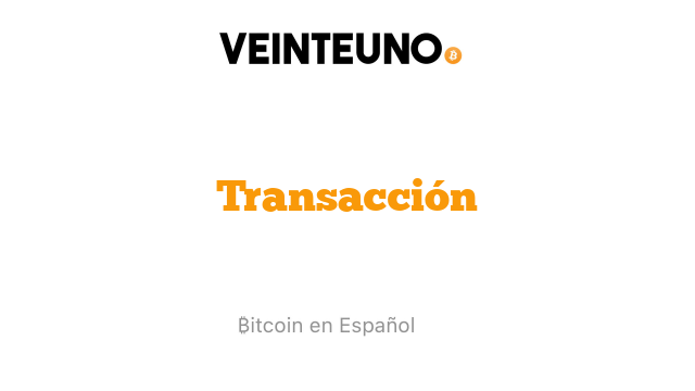 Transacción