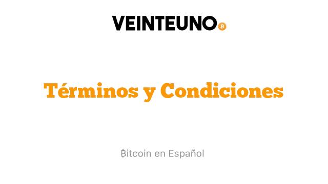 Términos y Condiciones