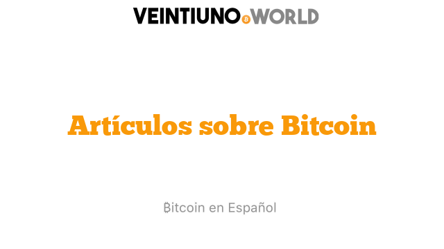 Artículos sobre Bitcoin