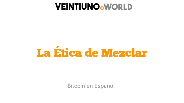 La Ética de Mezclar