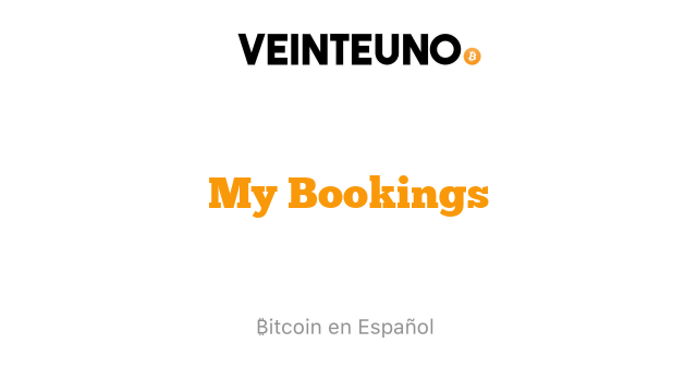 My Bookings