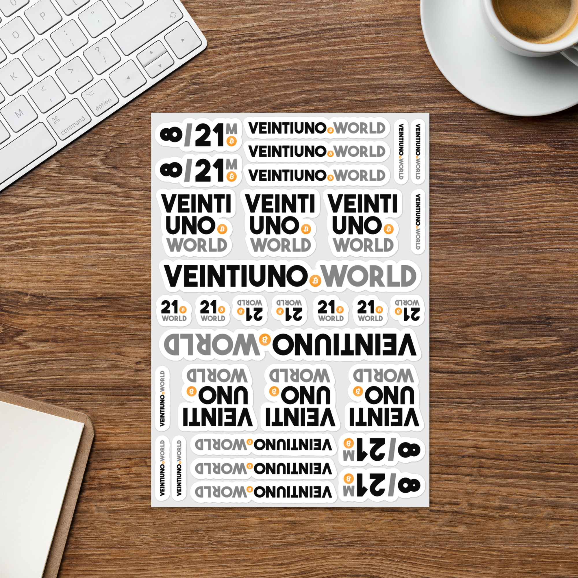 Lámina de 31 Pegatinas Pegatinas VEINTIUNO Lámina de 31 Pegatinas Pegatinas VEINTIUNO