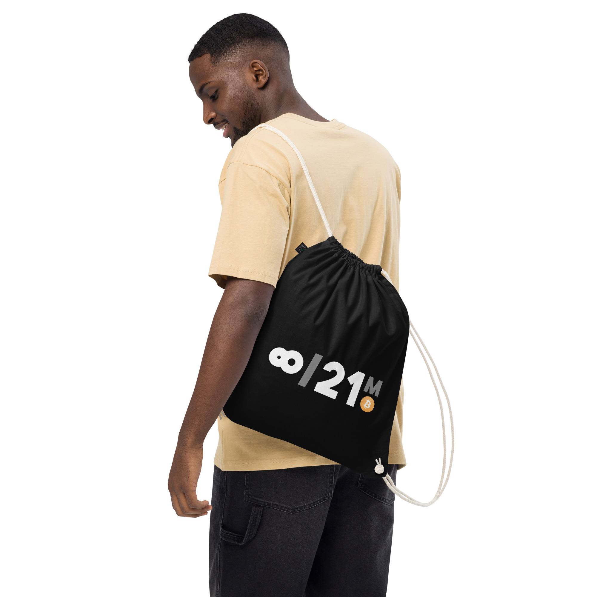 ∞/21M Mochila de Algodón Orgánico Negro Accesorios VEINTIUNO ∞/21M Mochila de Algodón Orgánico Negro Accesorios VEINTIUNO