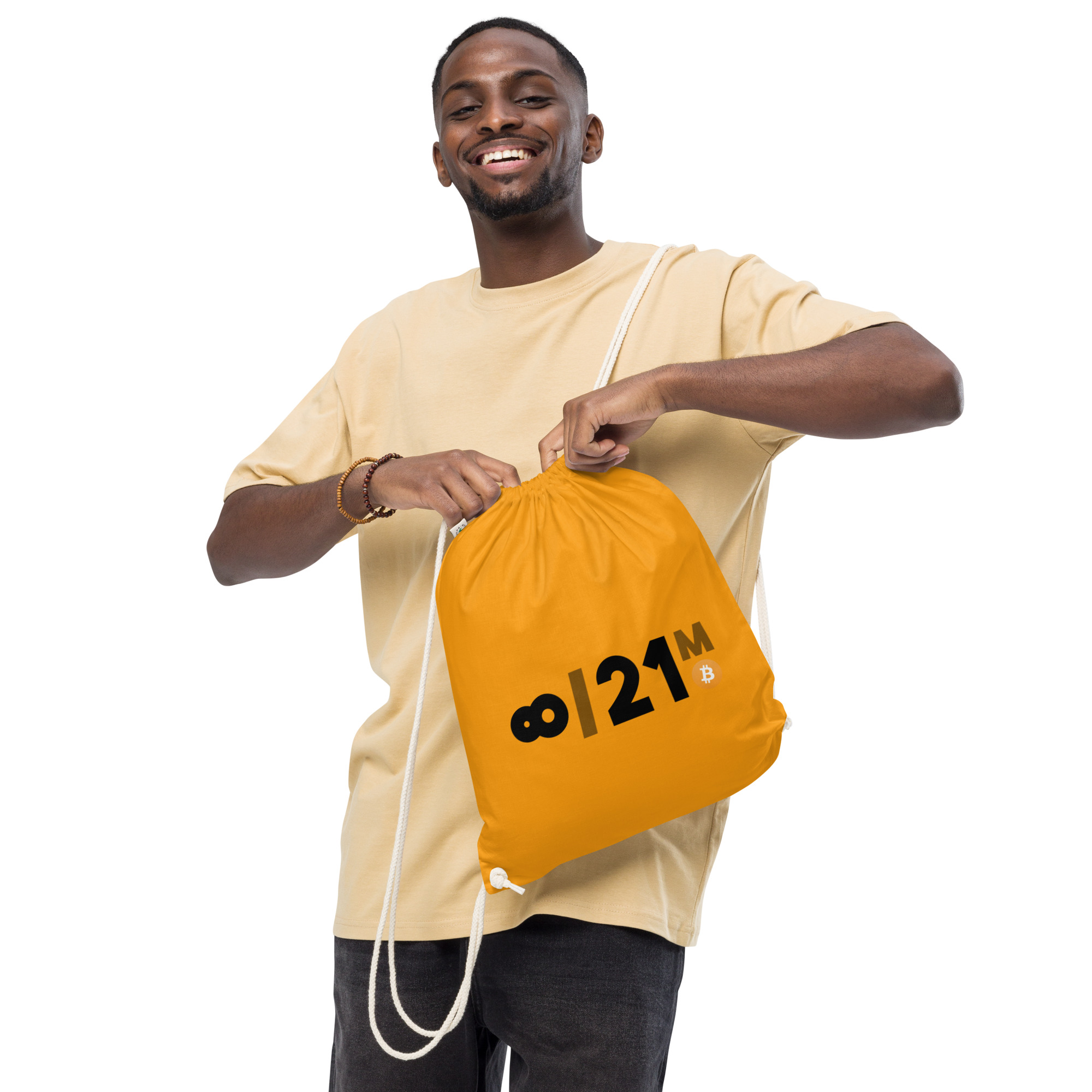 ∞/21M Mochila de Algodón Orgánico Naranja Accesorios VEINTIUNO ∞/21M Mochila de Algodón Orgánico Naranja Accesorios VEINTIUNO