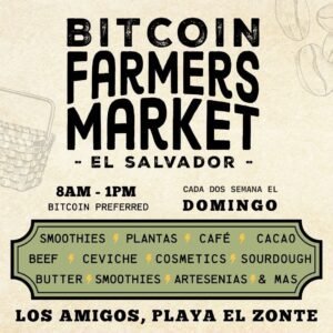 Bitcoin Farmers Market - Every Sunday forthnightly - El Zonte