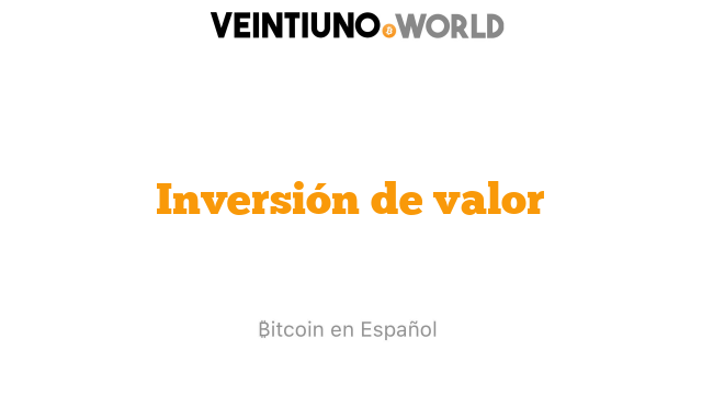 Inversión de valor