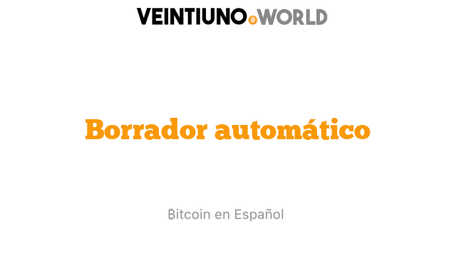 Borrador automático